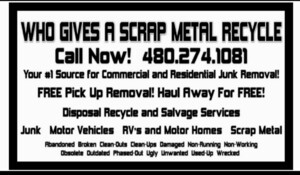 WHO GIVES A SCRAP METAL RECYCLING